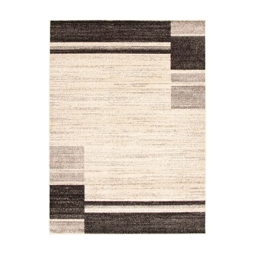 13403 Holland Beige and Black 5x7 Area Rug-1