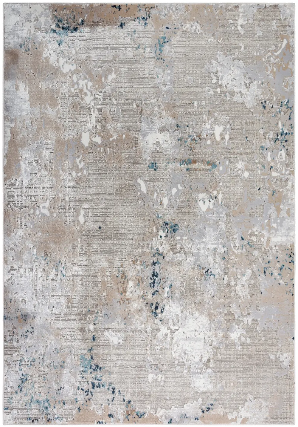 Loft 5 x 8 Tranquil Gray and Beige Area Rug-1