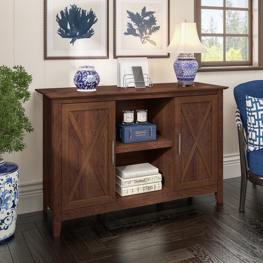 Key West Bing Cherry Accent Cabinet - Bush Furniture