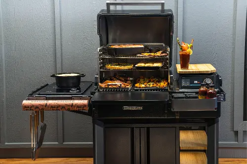 Traeger All-New Timberline Wi-Fi Controlled Wood Pellet Grill W/ WiFire &  Built-In Trim Kit - TBB86RLG