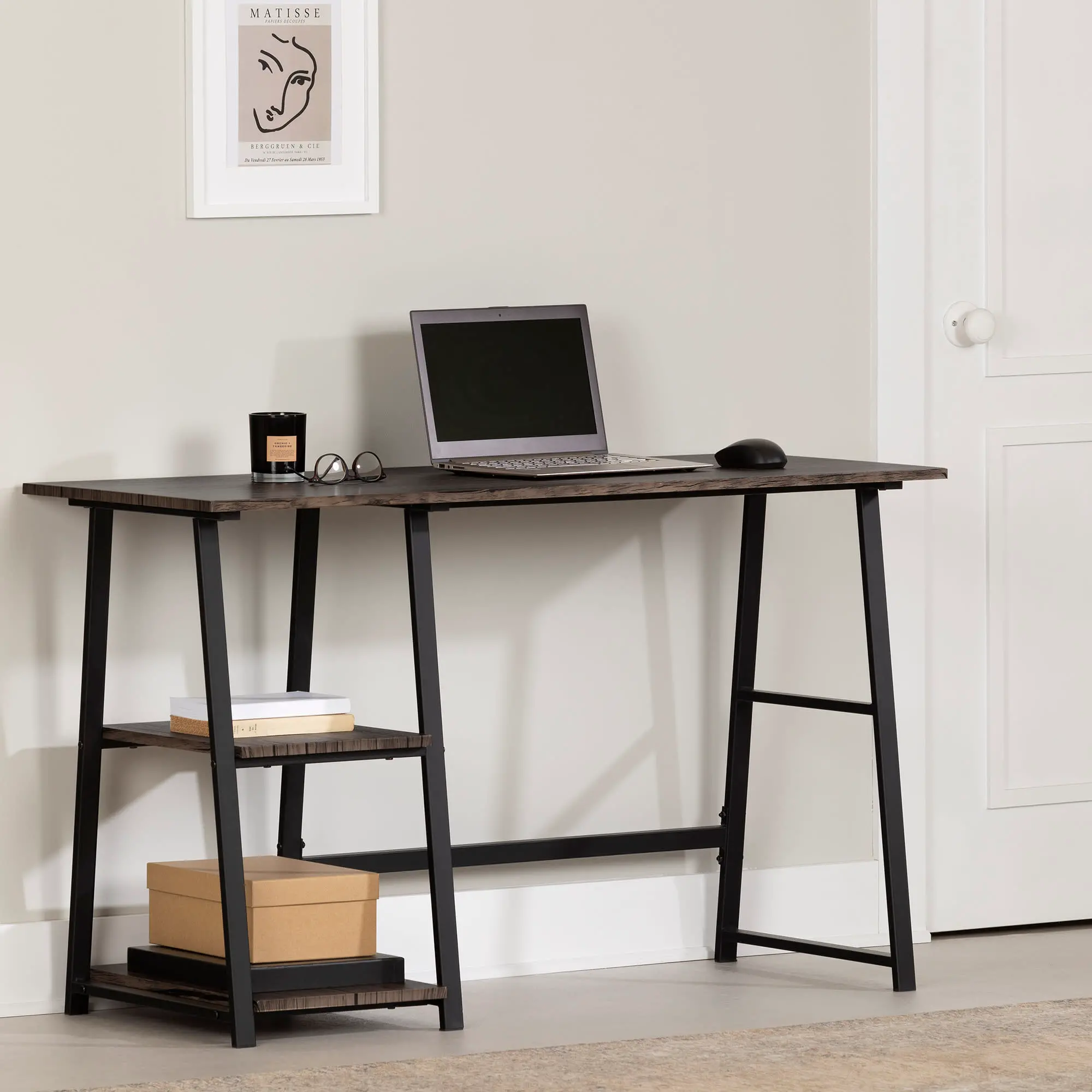 Mezzy Fall Oak Computer Desk - South Shore