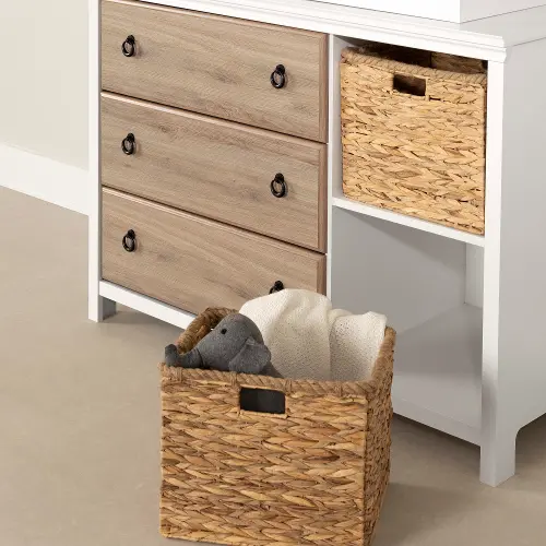 Cotton Candy Oak and White Changing Table South Shore RC Willey