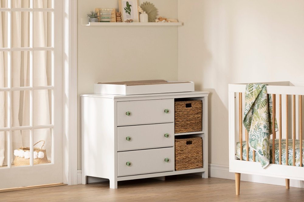 Balka White Changing Table Dresser - South Shore