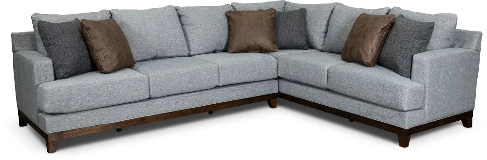 Dayton Light Blue 2 Piece Sectional-1