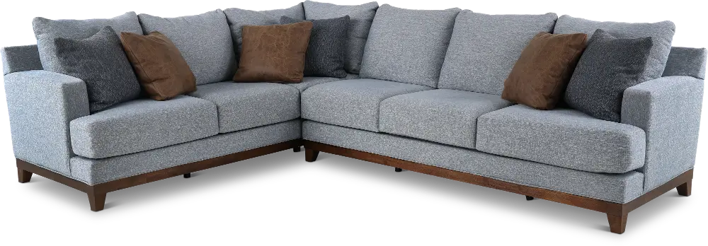 Dayton Light Blue 2 Piece Sectional-1