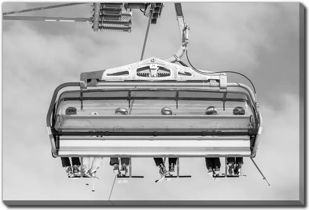 Chair Lift Printed on Canvas Wall Art-1