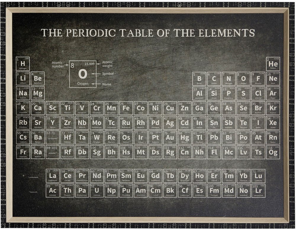 Periodic Table Framed Wall Art
