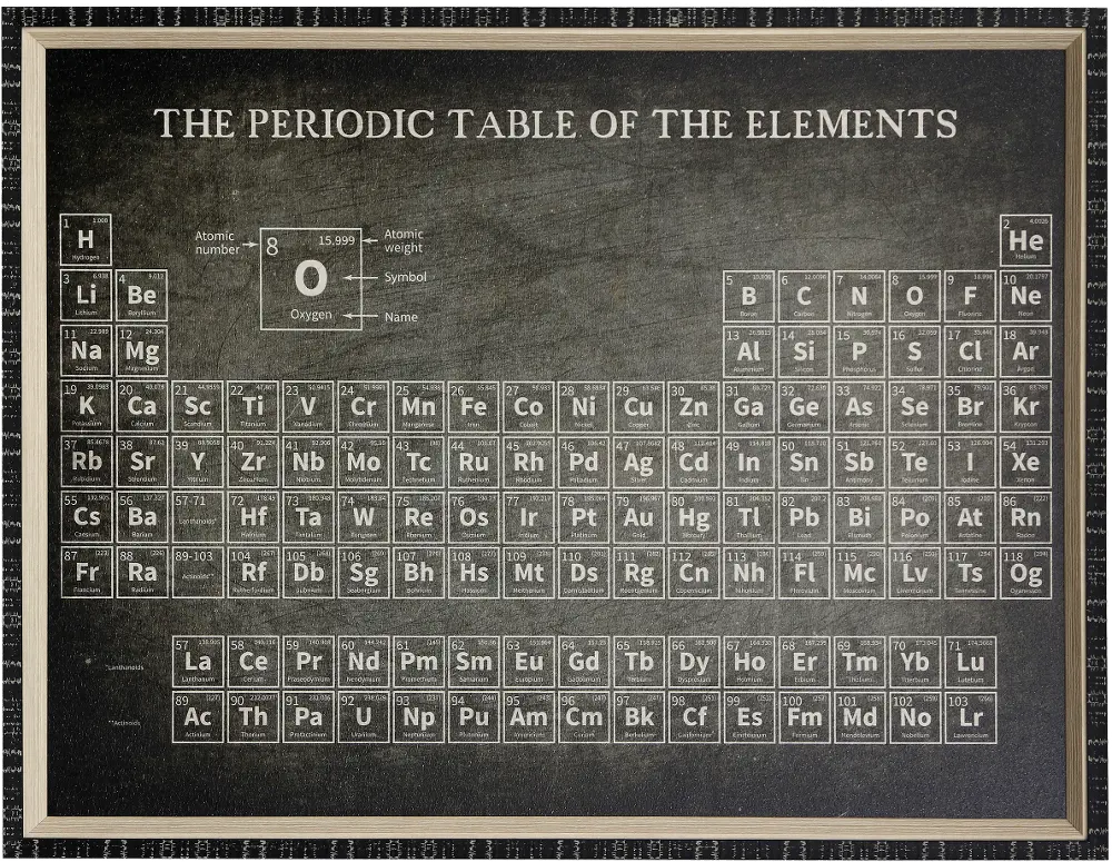 Periodic Table Framed Wall Art-1