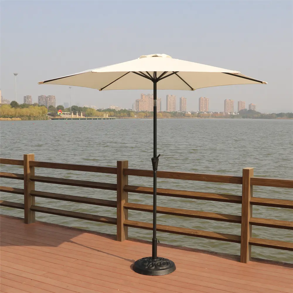 Creme Patio Umbrella-1