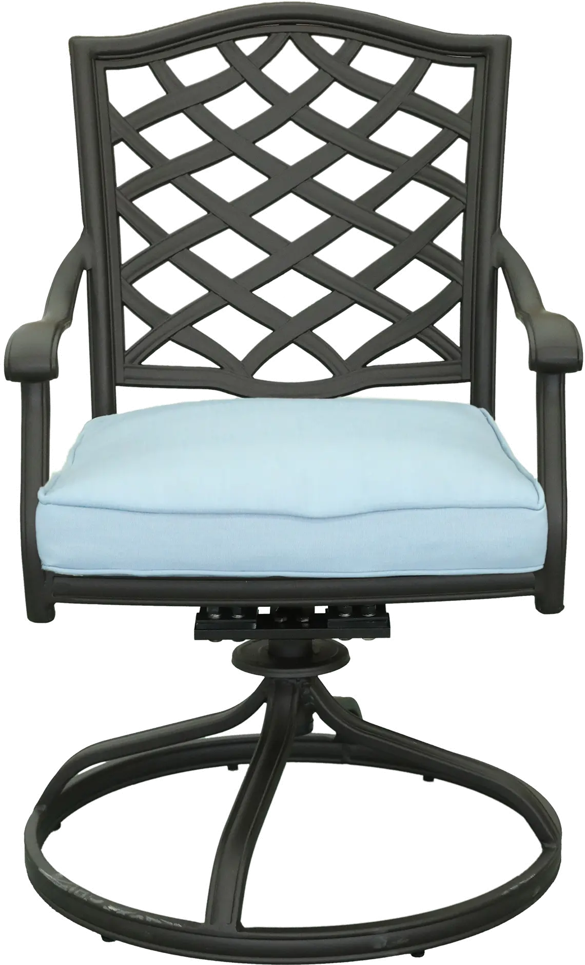 Halston Blue Dining Swivel Chair