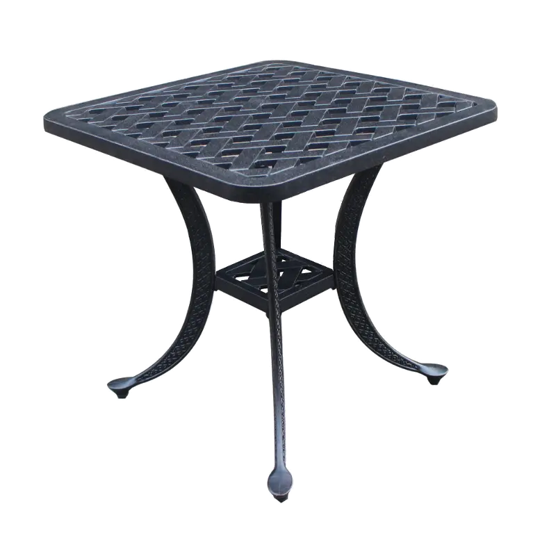 Castle Rock Black Patio End Table