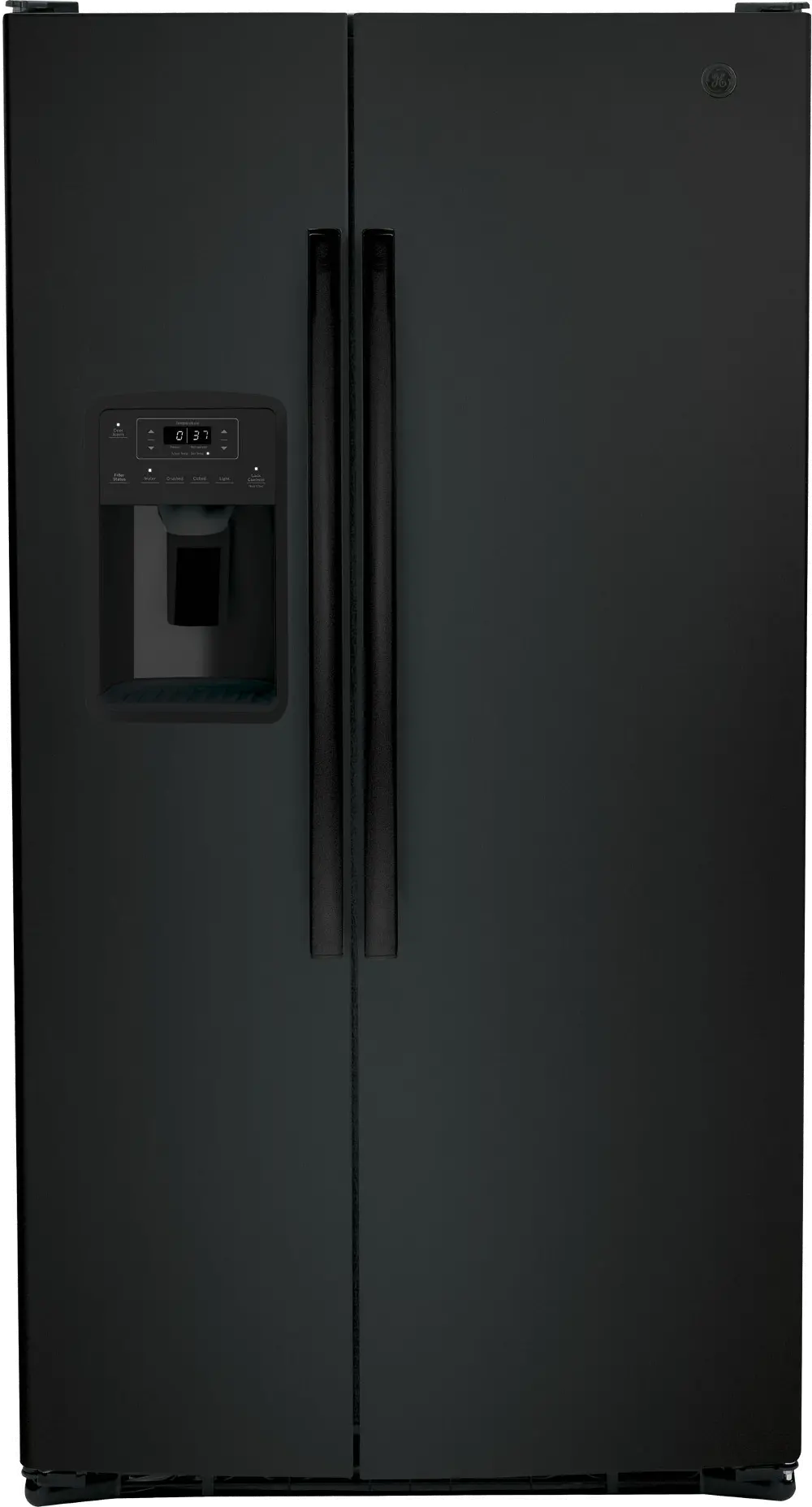 GSS25GGPBB GE 25.1 cu ft Side by Side Refrigerator - Black-1