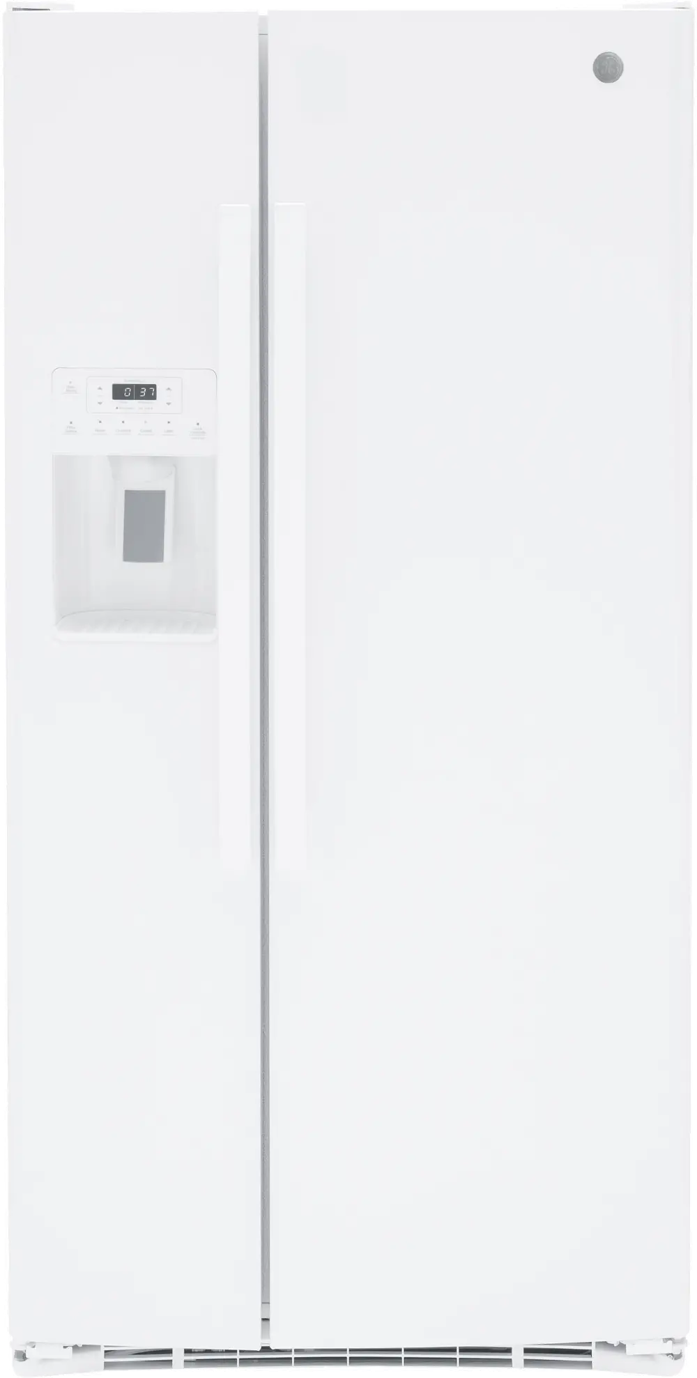 GSS23GGPWW GE 23 Cu Ft Side-by-Side Refrigerator - White-1