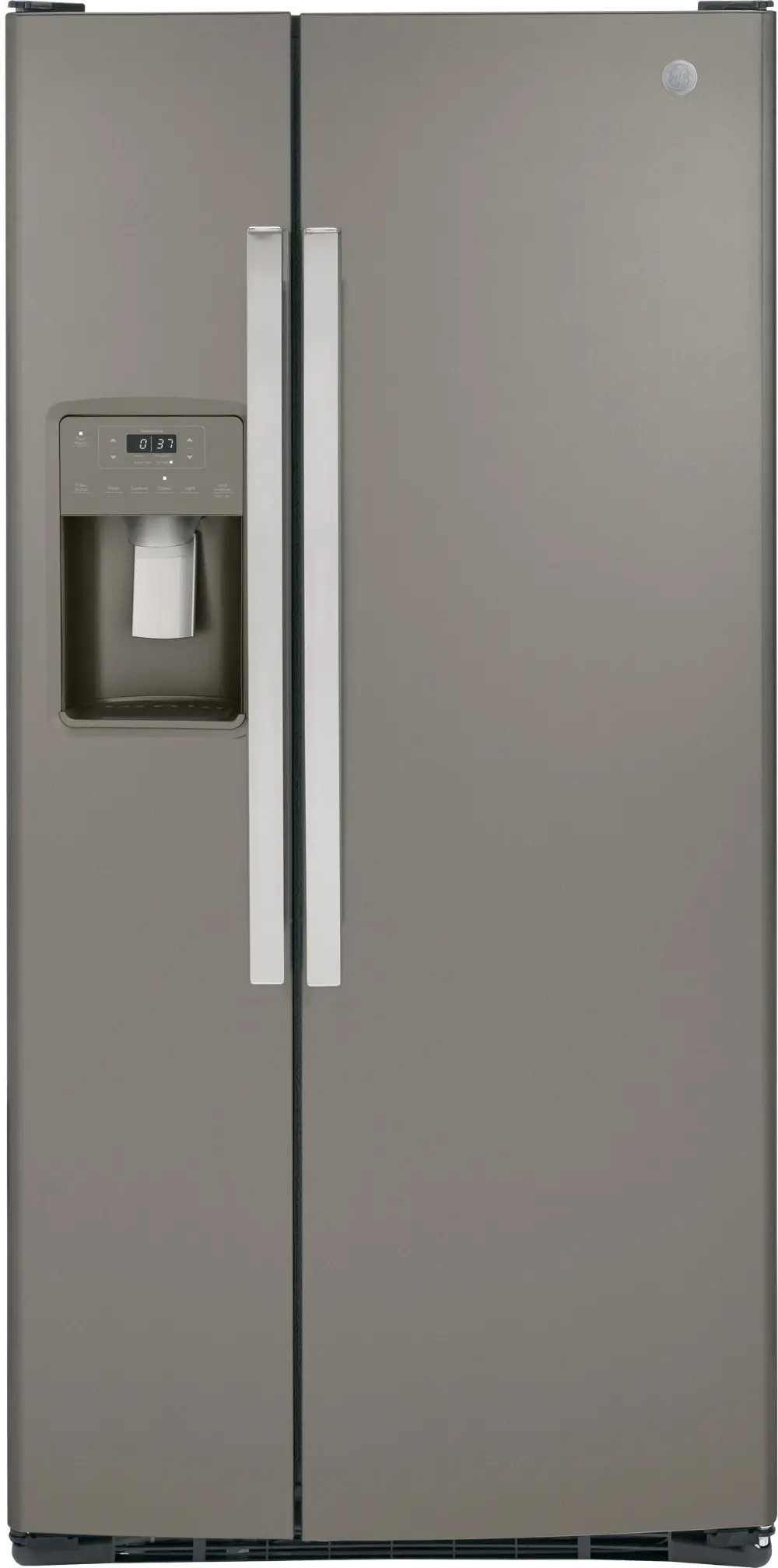 GSS23GMPES GE 23 Cu Ft Side-by-Side Refrigerator - Slate-1