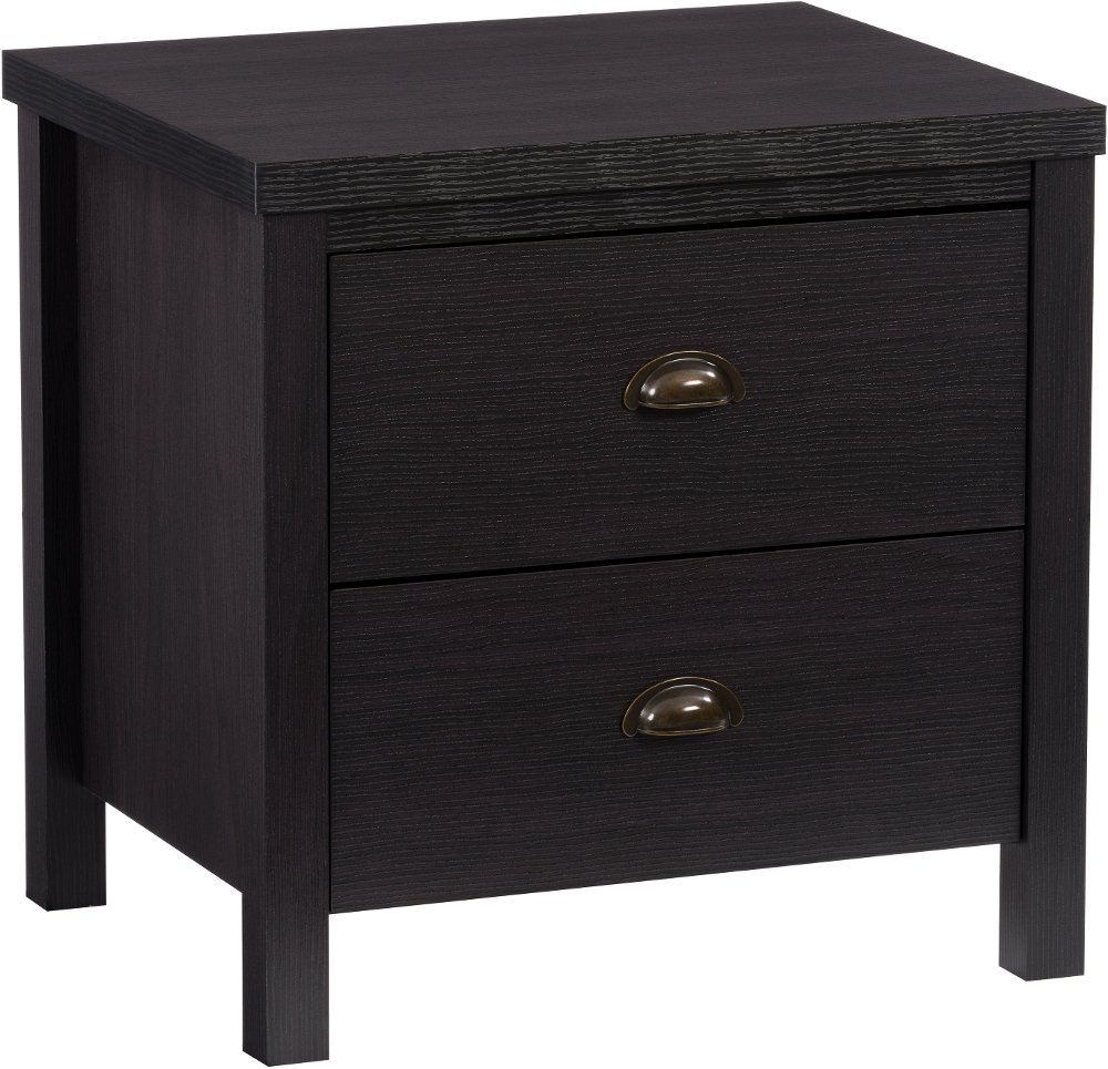 Boston Contemporary Black Nightstand