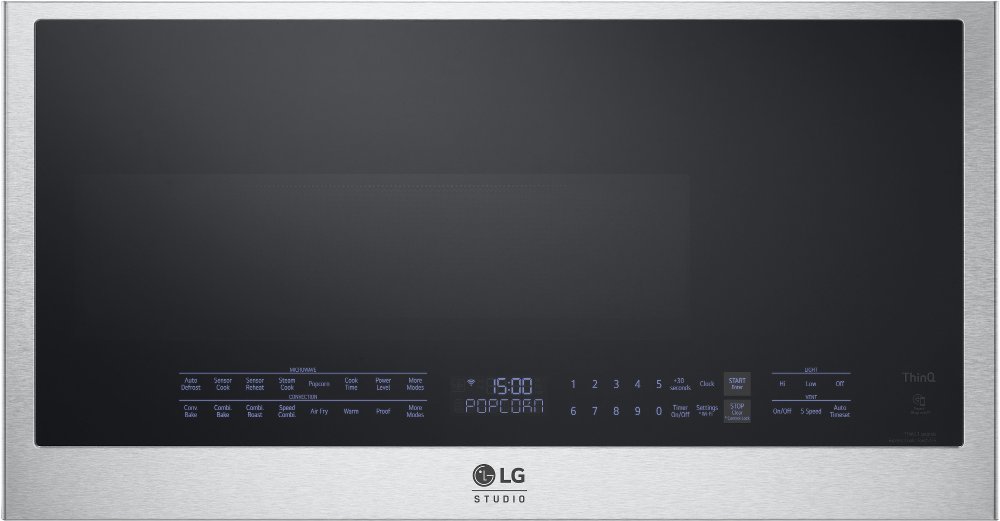 LG Studio 1.7 cu ft Over the Range Microwave - Stainless Steel
