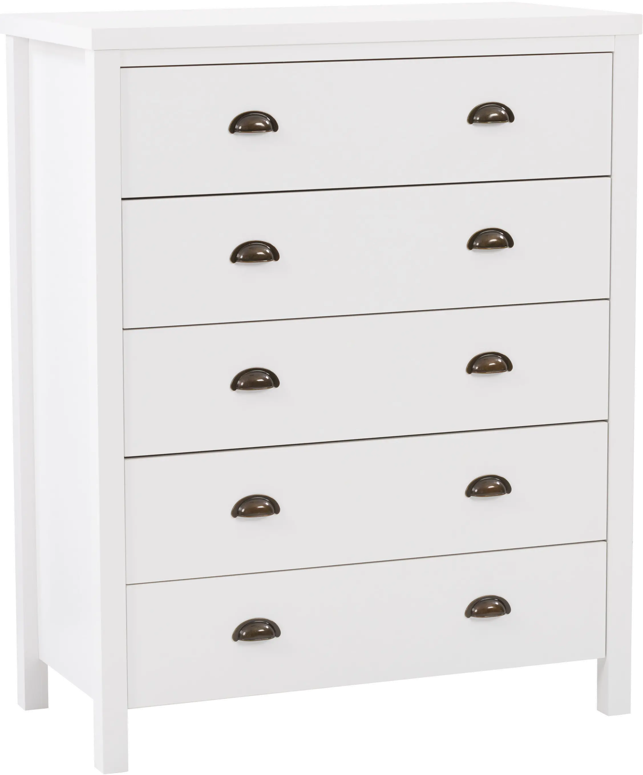 Boston Contemporary White 5-Drawer Dresser