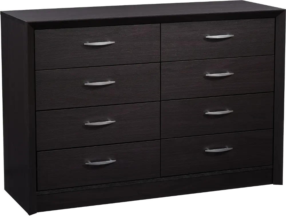 Newport Contemporary Black 8-Drawer Dresser-1