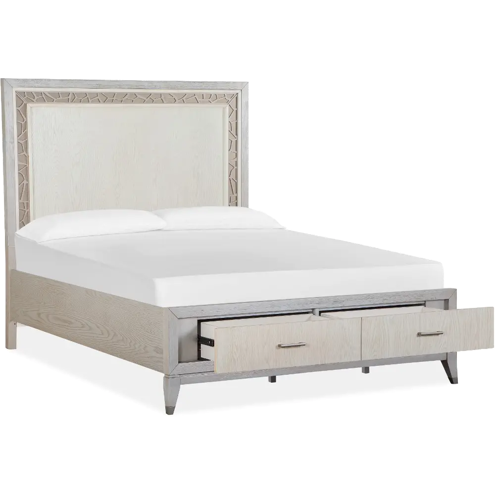 Lenox Soft White Queen Storage Bed-1