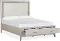 Lenox Soft White Queen Storage Bed