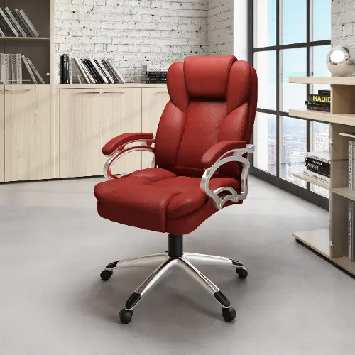 Red discount executive chair