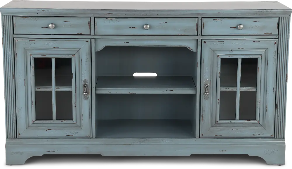 Mountain Breeze Blue 64  TV Stand-1