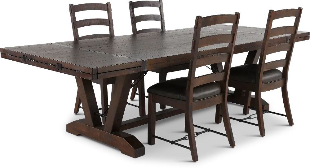 Homestead Dark Brown 5 Piece Dining Set-1