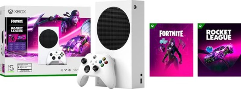 Microsoft Xbox Series S Digital Edition Fortnite and Rocket League System Bundle