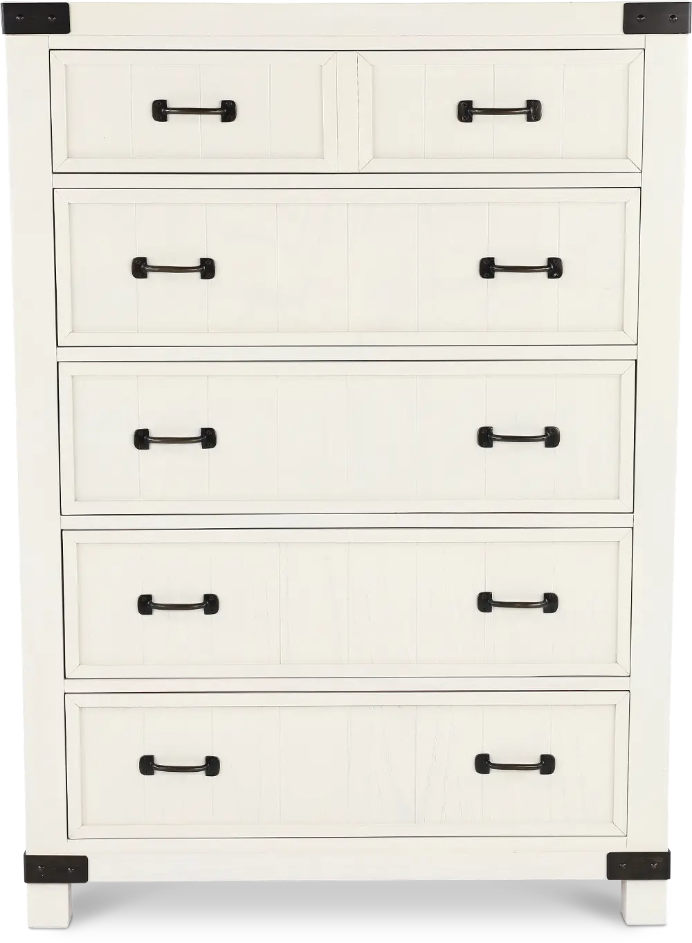 Mill River White Chest of Drawers-1