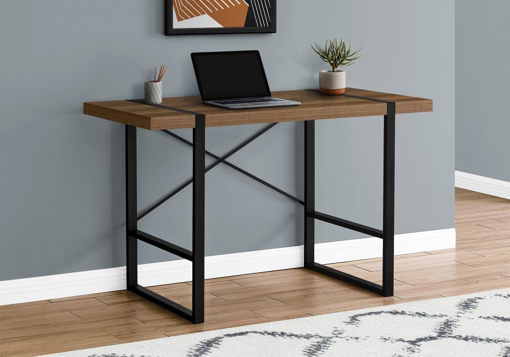 112562426 Industrial 48 Inch Walnut Computer Desk sku 112562426