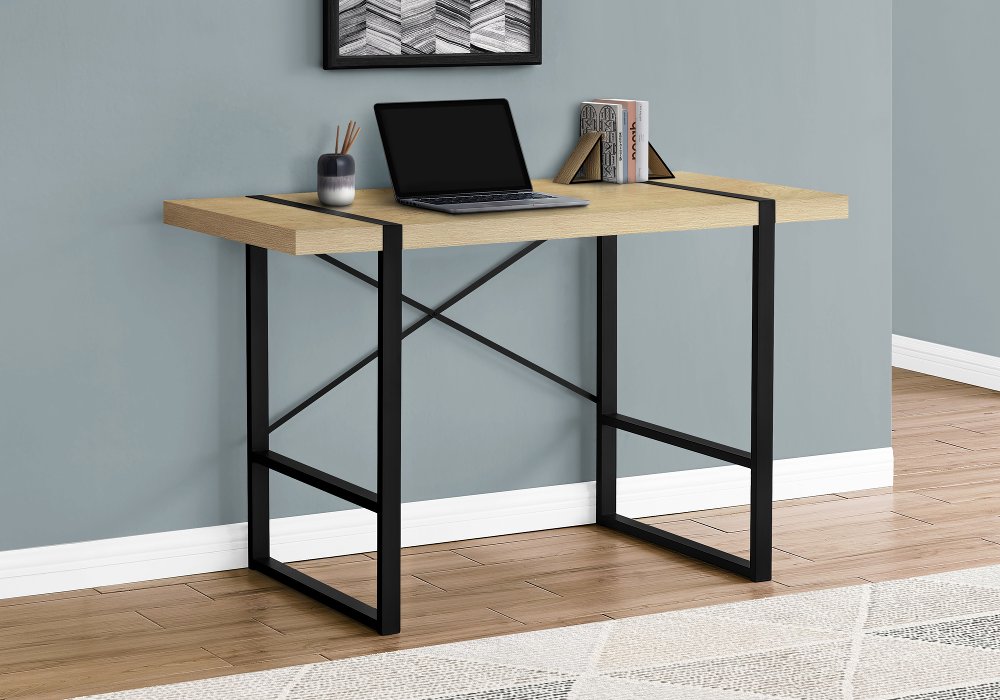 112562485 Industrial 48 Inch Natural Computer Desk sku 112562485