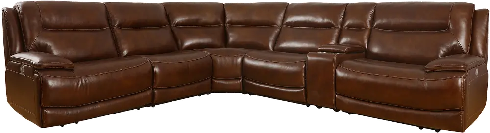 Colossus Brown 7 Piece Power Reclining Sectional-1
