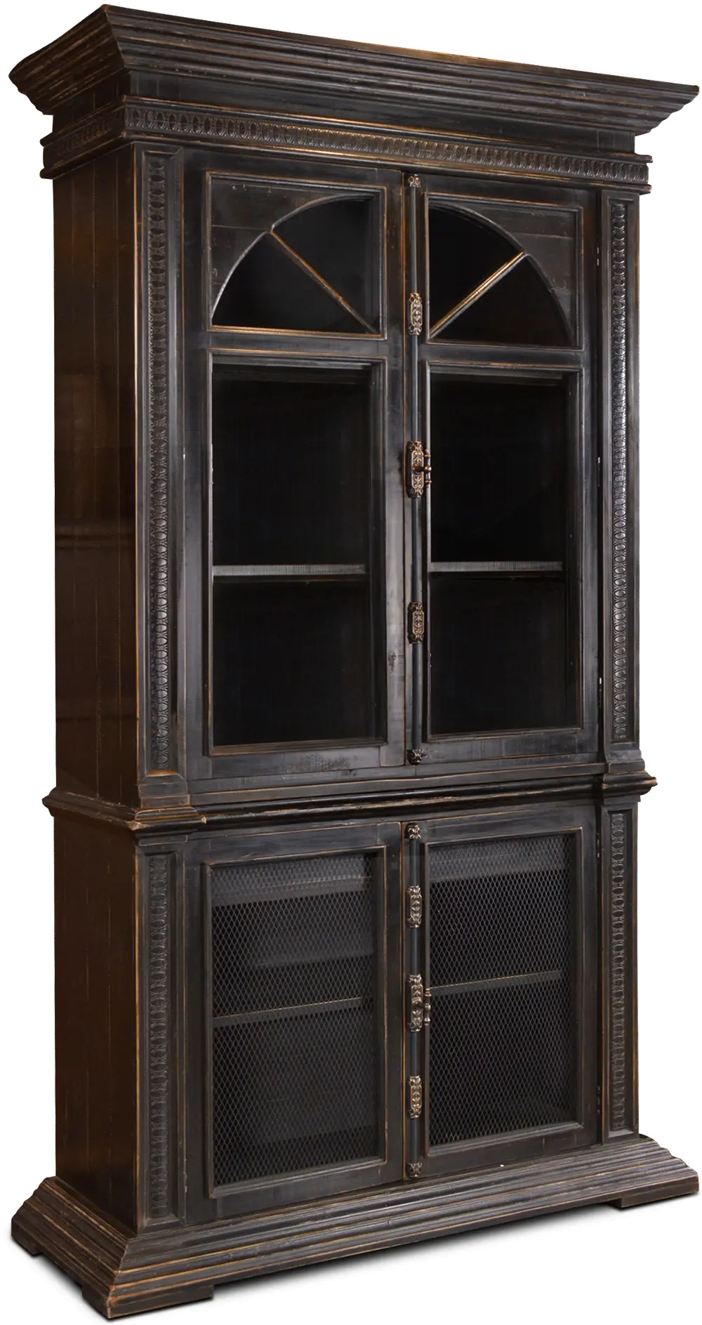 Palma Antique Black Display Cabinet-1