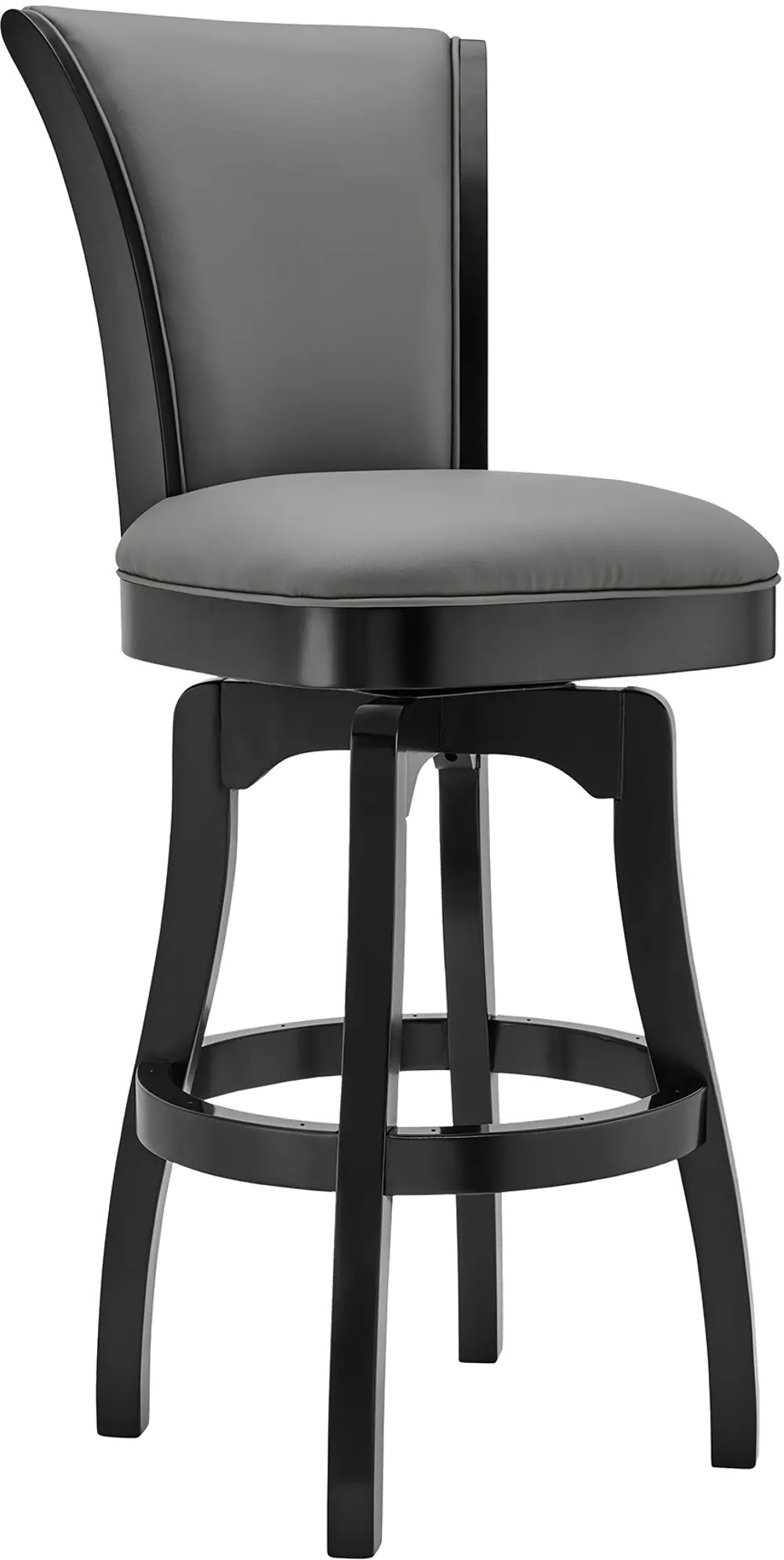 LCRABASIBLGR26 Raleigh Black Swivel Counter Height Stool-1