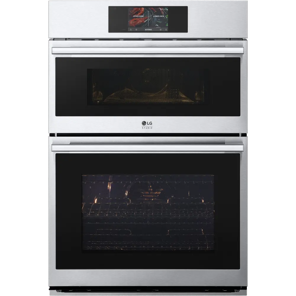 WCES6428F LG Studio 6.4 cu ft Combination Wall Oven - Stainless Steel 30 Inch-1