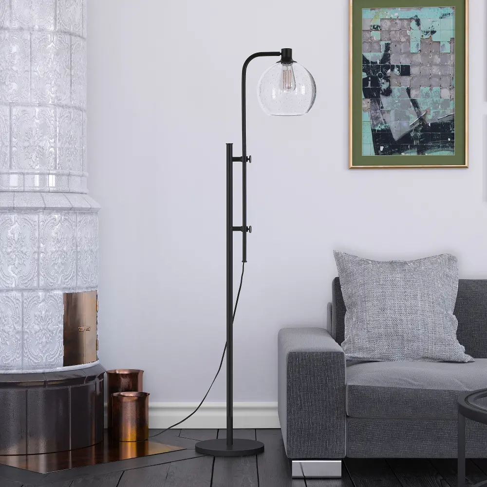 Antho Industrial Blackened Bronze Adjustable Height Floor Lamp-1