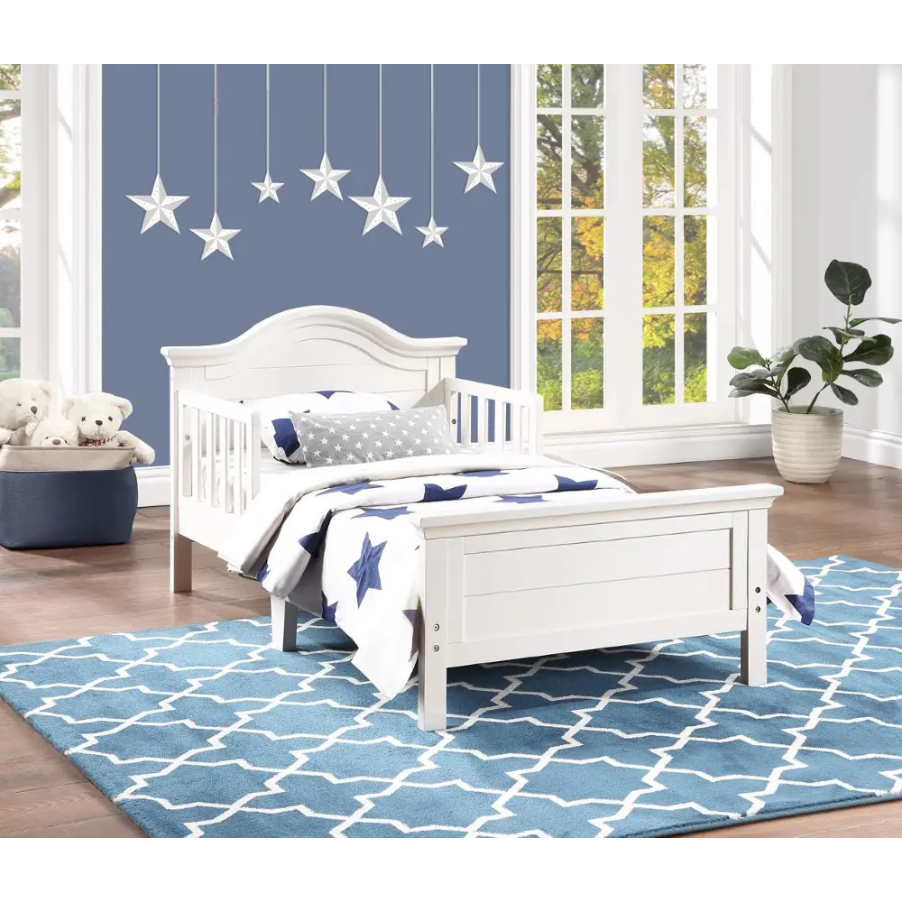 Catania White Toddler Bed-1