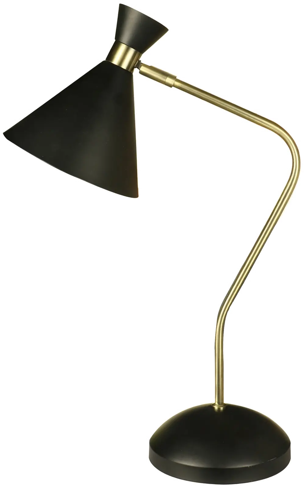 Antique Brass/Black Table Lamp-1