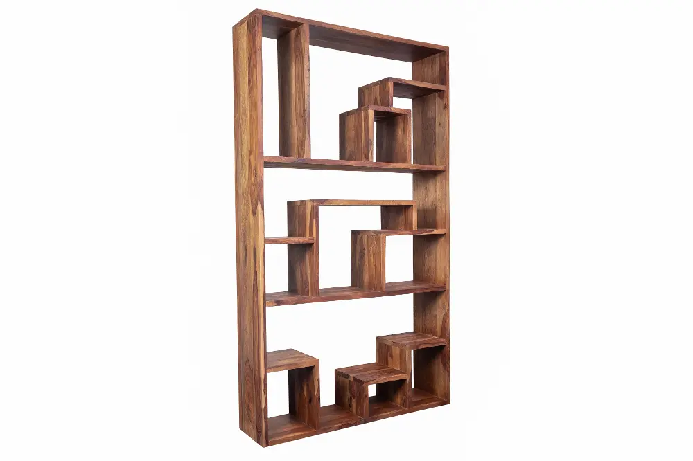 Urban Natural Wood 3 Shelf Bookcase-1