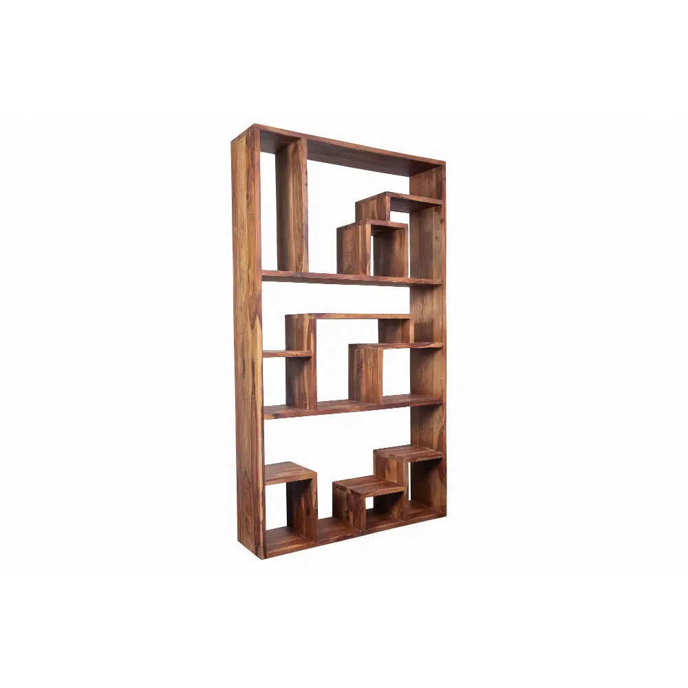Urban Natural Wood 3 Shelf Bookcase-1