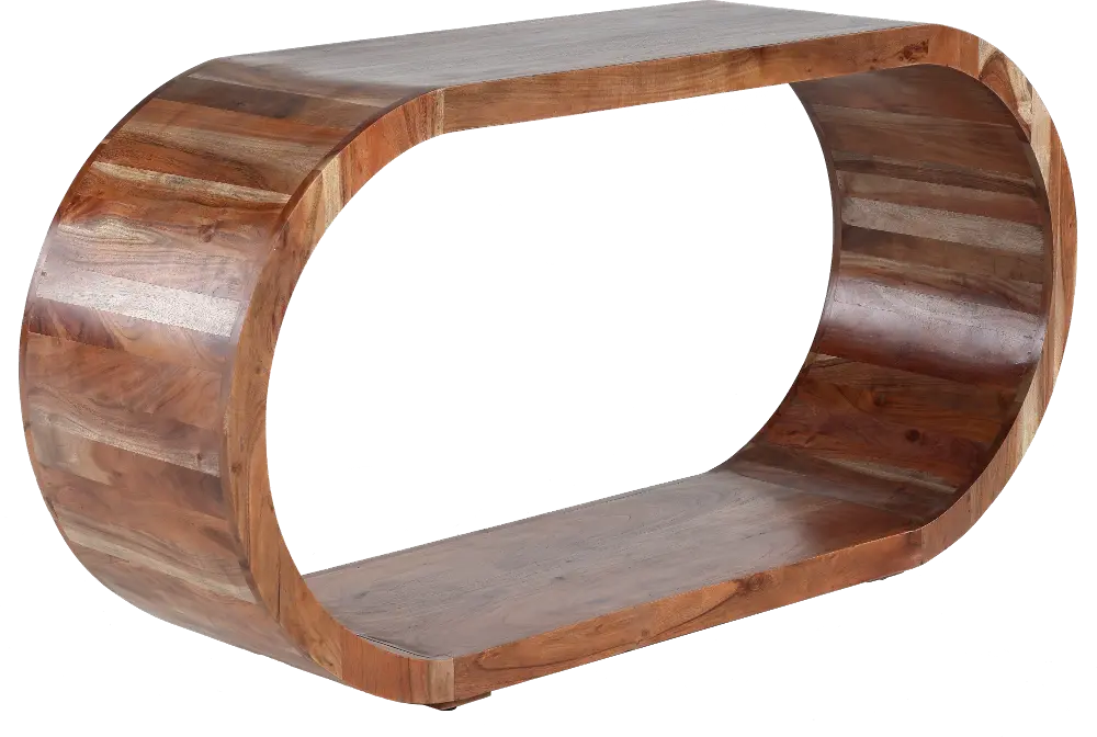 Ellipse Brown Console Table-1