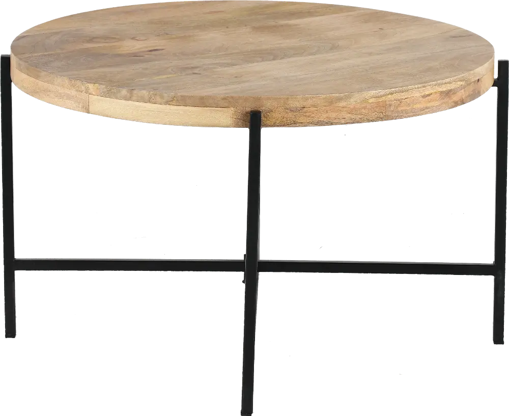 Camden Natural and Black Coffee Table-1