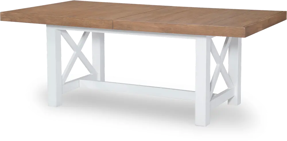 Franklin Oak and White Dining Table-1
