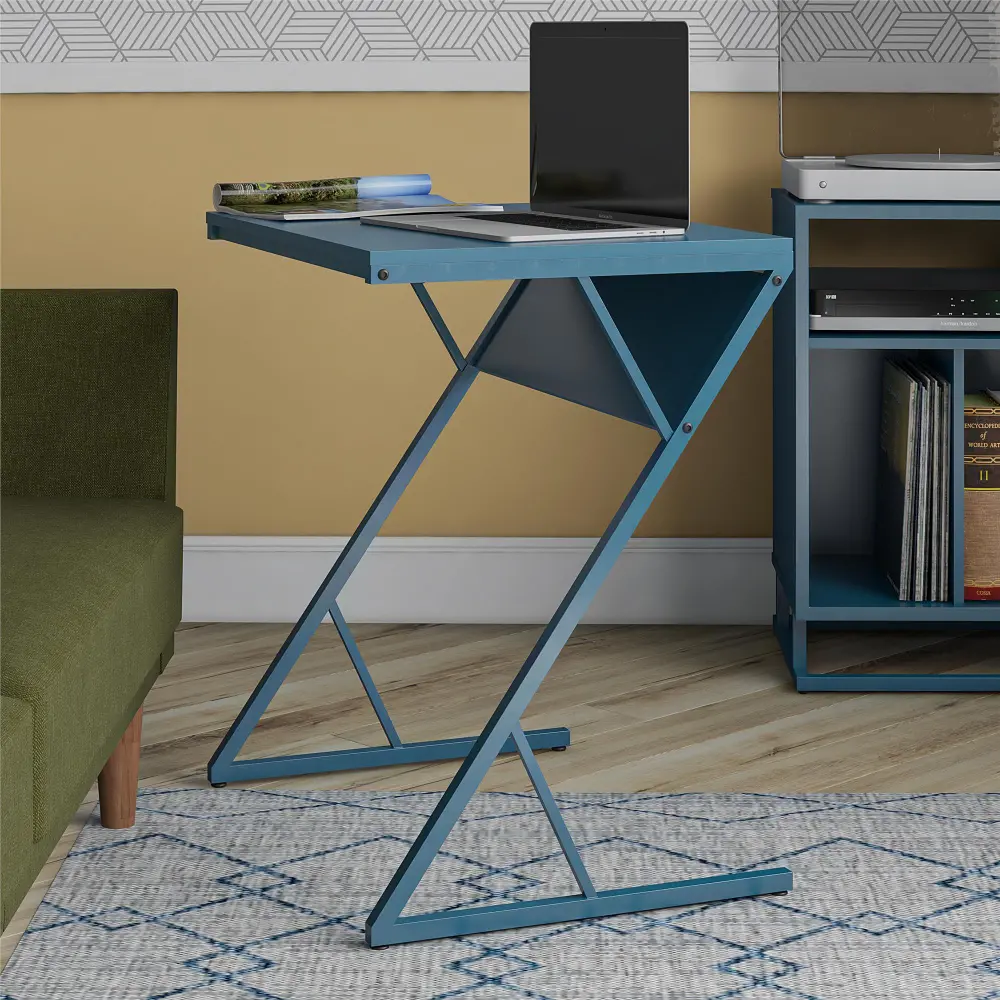 Camden Blue Laptop Desk-1