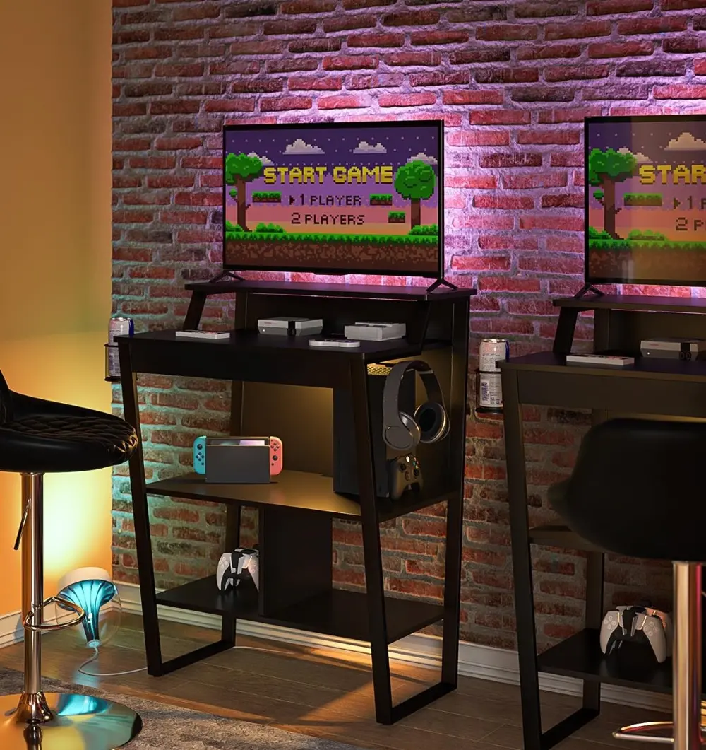 Genesis Black Standing Gaming Desk-1