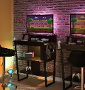 Genesis Black Standing Gaming Desk