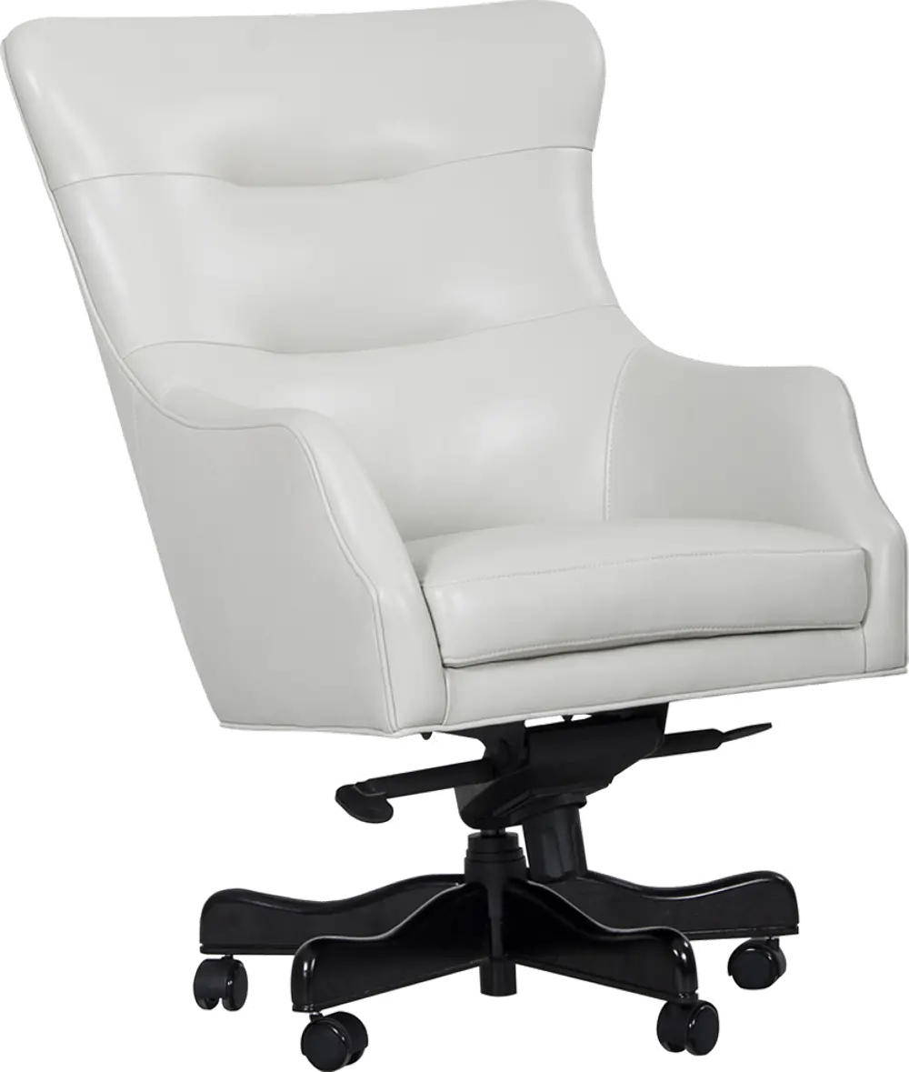 Porter Alabaster White Leather Desk Chair-1