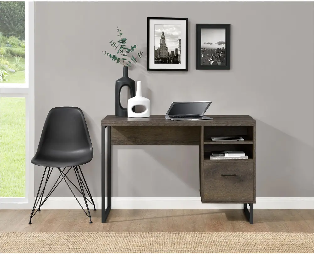 Candon Contemporary Medium Brown Computer Desk-1