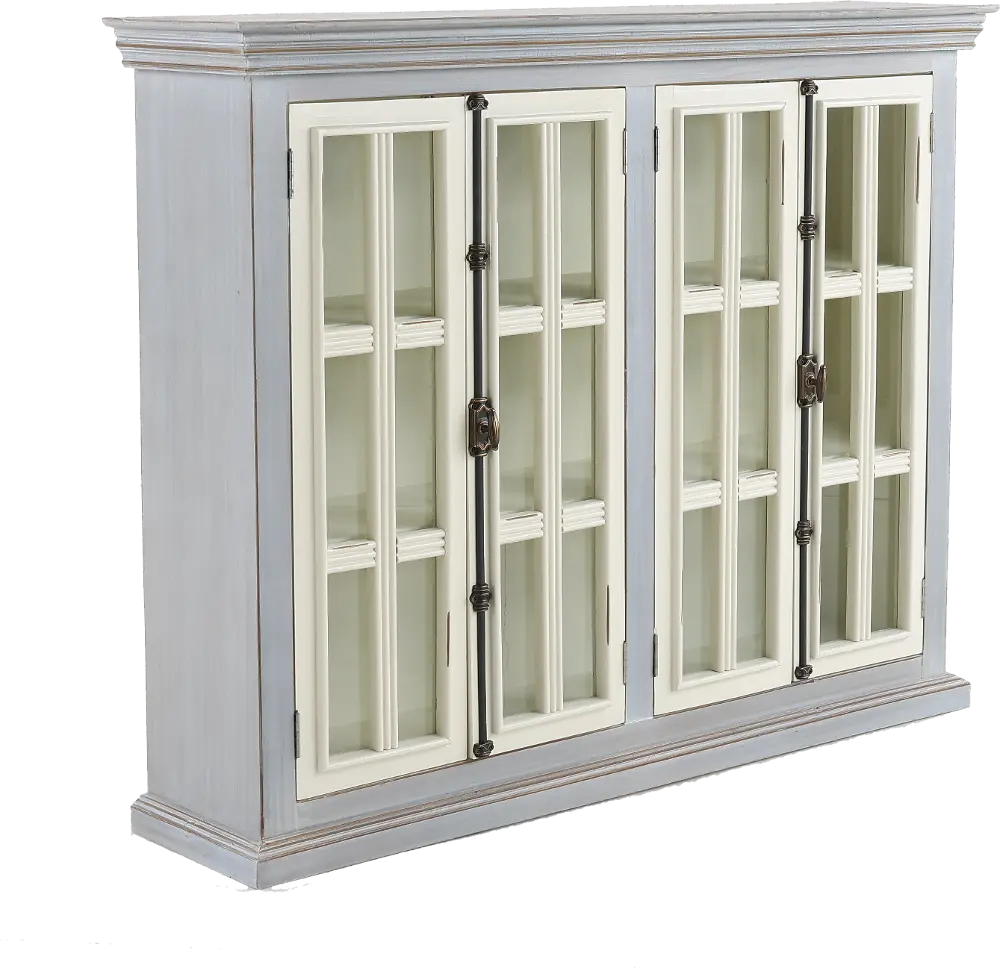 Florence Gray Two Tone Curio Cabinet-1