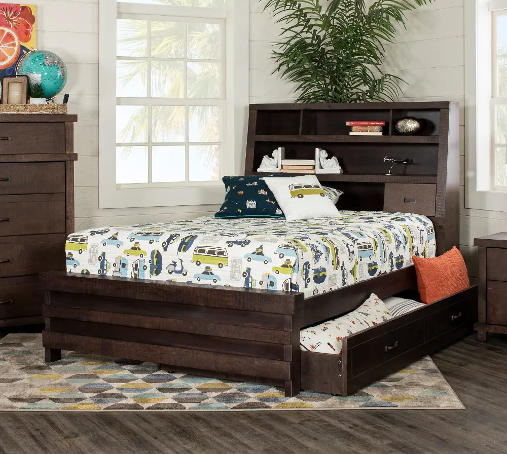 Montana Brown Full Bed with Trundle-1